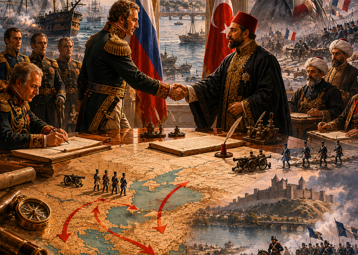 معاهدة بوخارست عام 1812 وأهميتها العسكرية والسياسية لروسيا عشية الحرب مع نابليون jpg