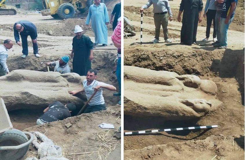 مصر.. العثور على تمثال أثري ضخم في 
