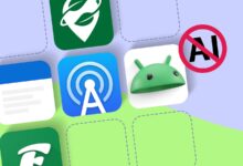 Android App Icons On A Grid Including Organic Maps Standard Notes Feeder And Antennapod With A No Ai Avif