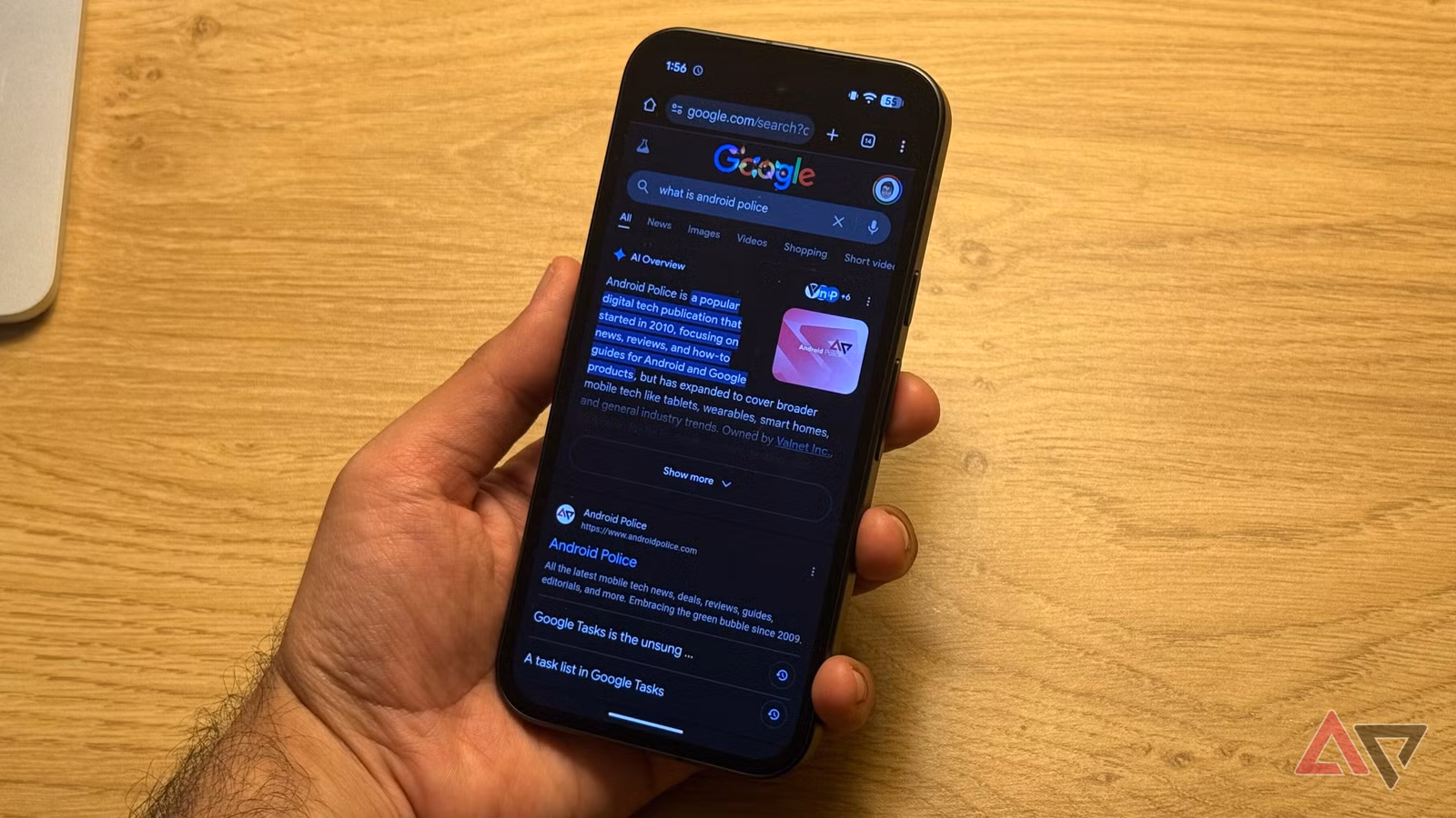 android police google search ai overviews jpg