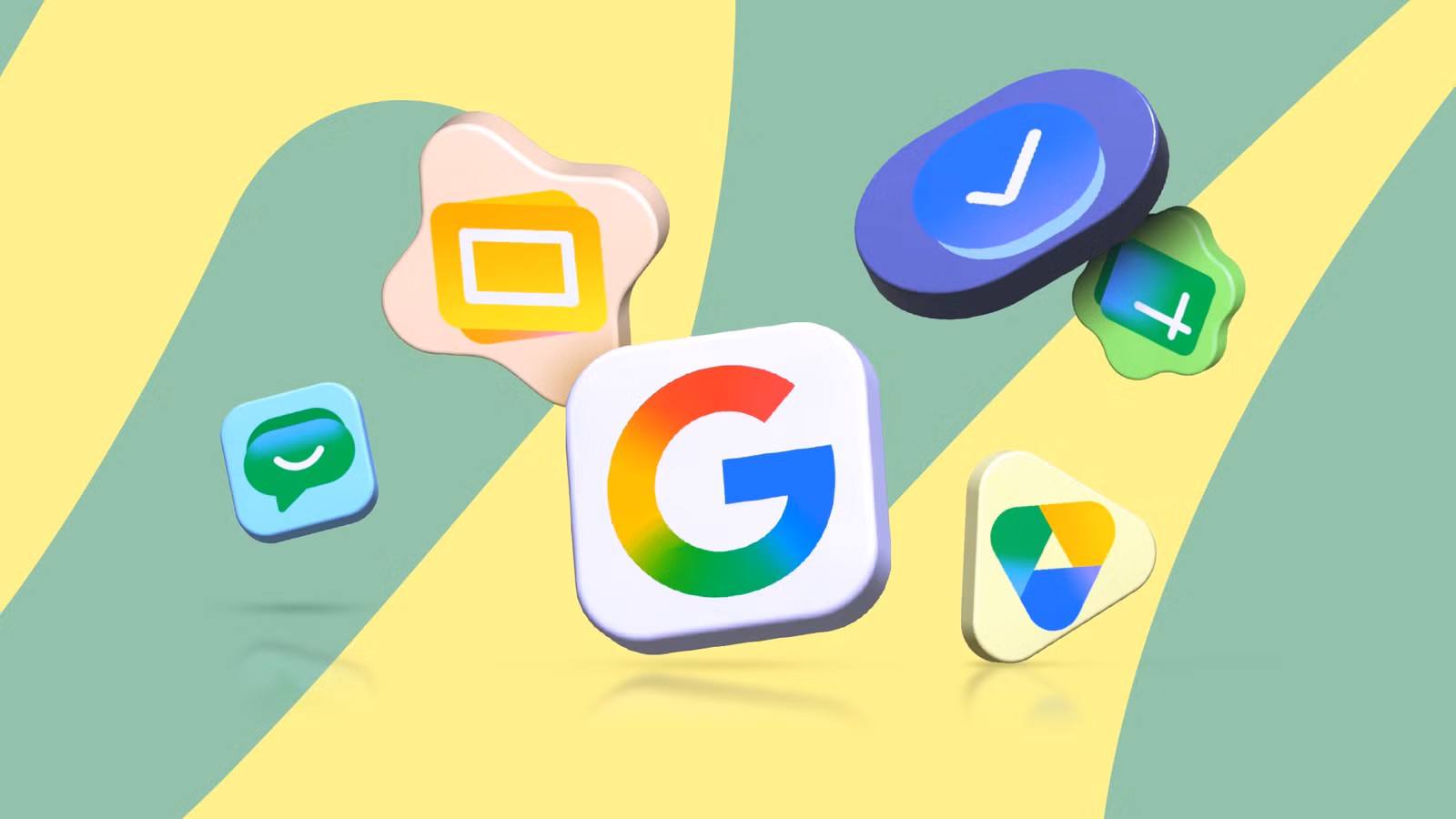 google g logo surrounded by expressive workspace app icons png