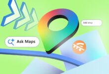 Google Maps Logo Surrounded By Icons For Ask Maps Add Stop Live Location And Offline Maps Over A Gre Avif