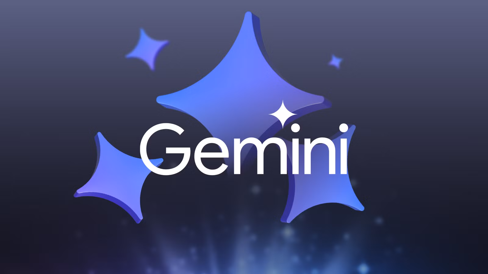 the gemini logo in white text in front of some sparkle icons png