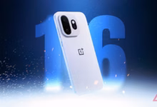 Oneplus 16 Smartphone Floating In Front Of A Glowing Blue 16 Surrounded By Drifting Ash Particles An Avif