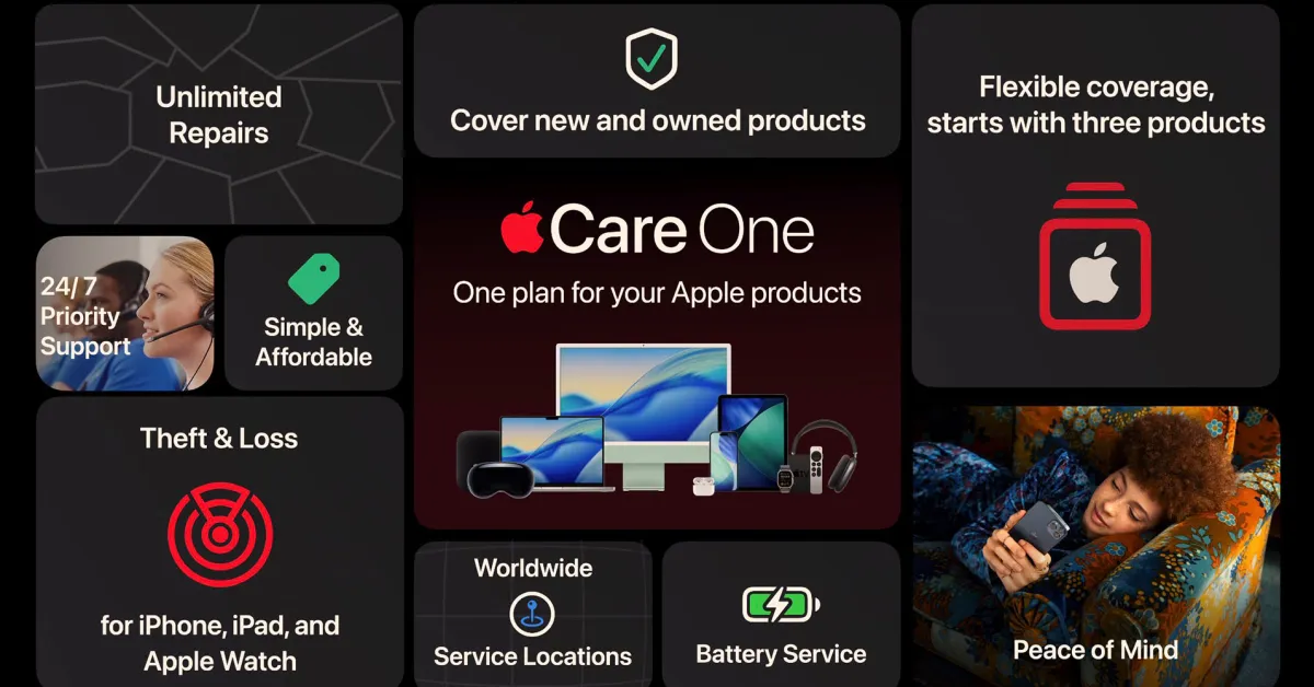 صورة مميزة: إطلاق Applecare One في المملكة المتحدة مع توسع تغطية السرقة والخسارة