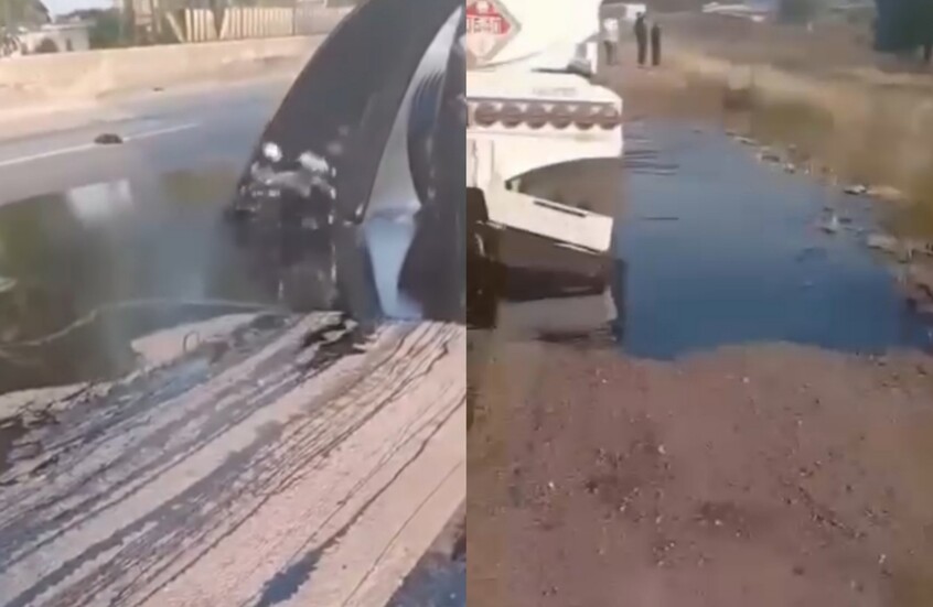 سوريا.. النفط العراقي يسبب كارثة على طريق حمص طرطوس (فيديو)
