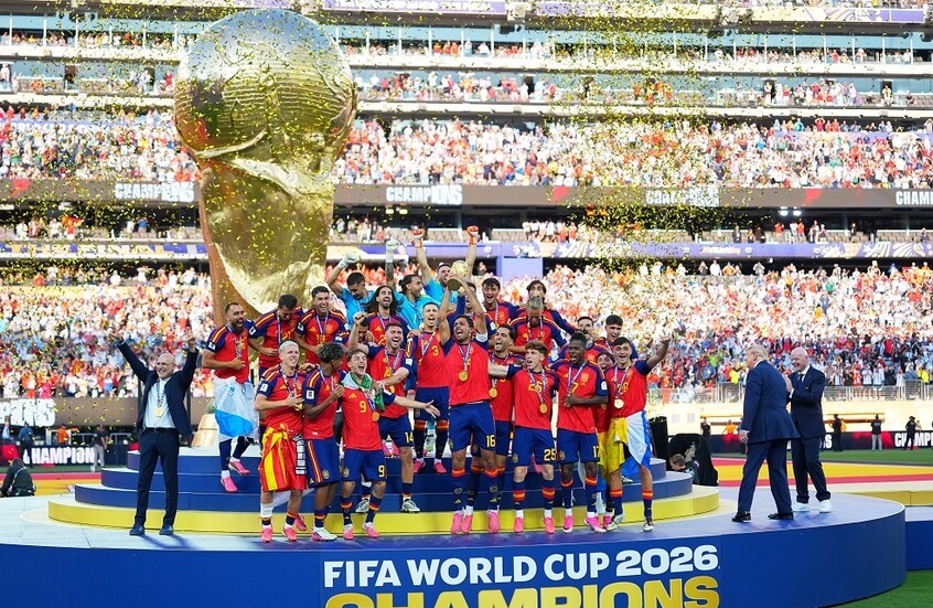 منتخب إسبانيا يفوز بلقب بطل كأس العالم 2026 (فيديو)