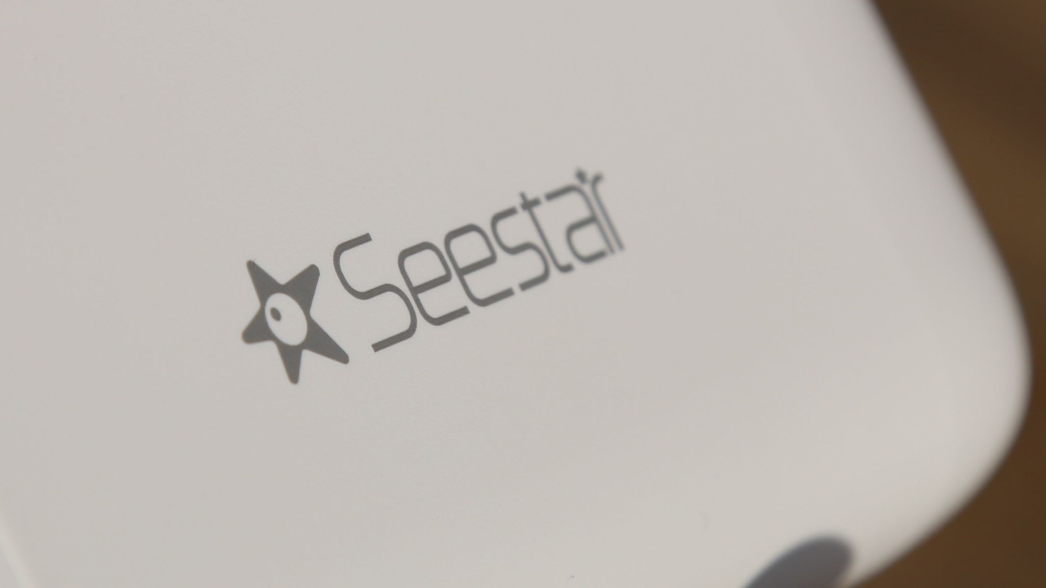 The Seestar logo on the ZWO Seestar S30 Pro.