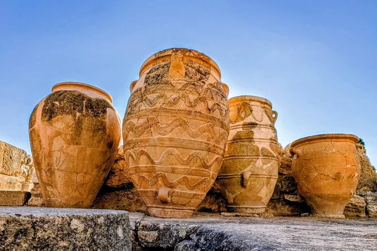 التحف الفخارية في قصر كنوسوس