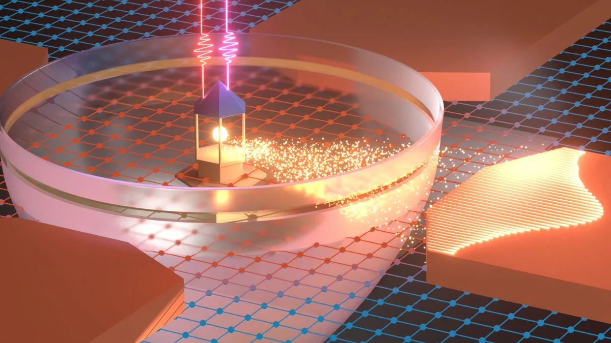 صورة مميزة: ابتكر الفيزيائيون “منارة إلكترونية” لتوجيه التيار بالضوء: ScienceAlert