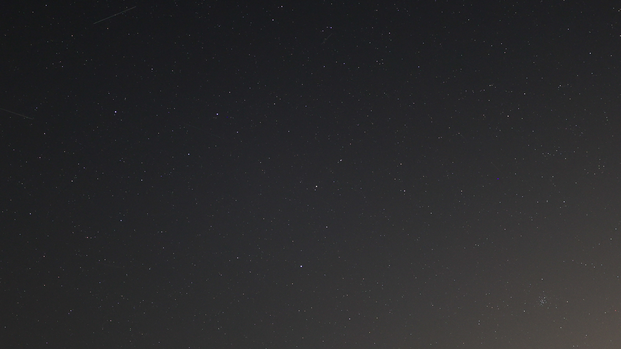 Regulus, Leo and the Beehive cluster as imaged by the Canon EOS R6 III.