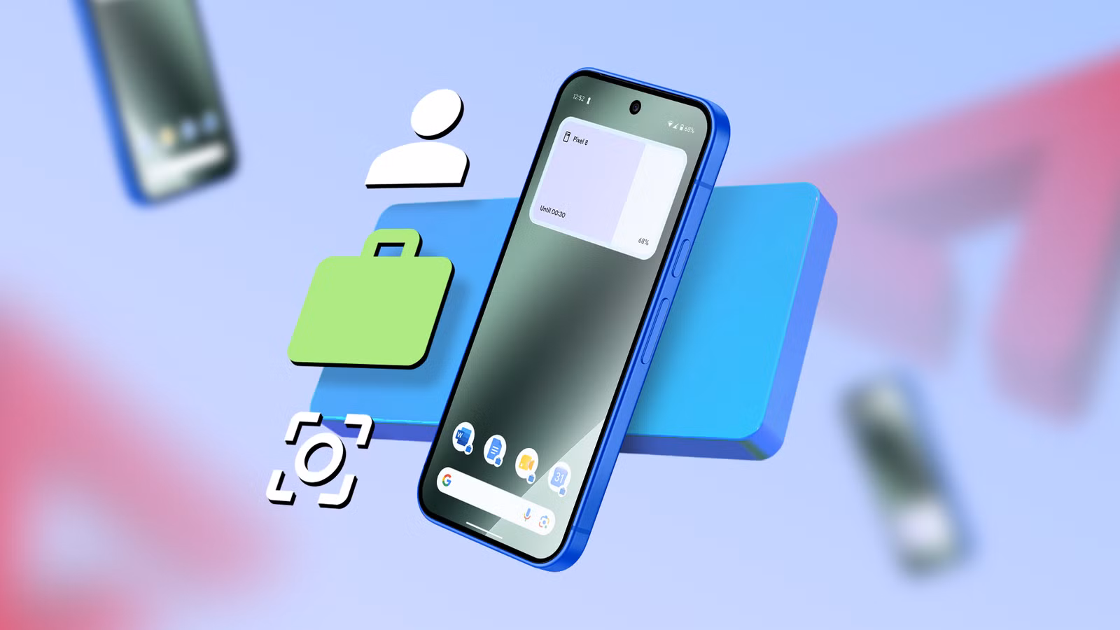 android phone showing separate personal work and focus profiles png