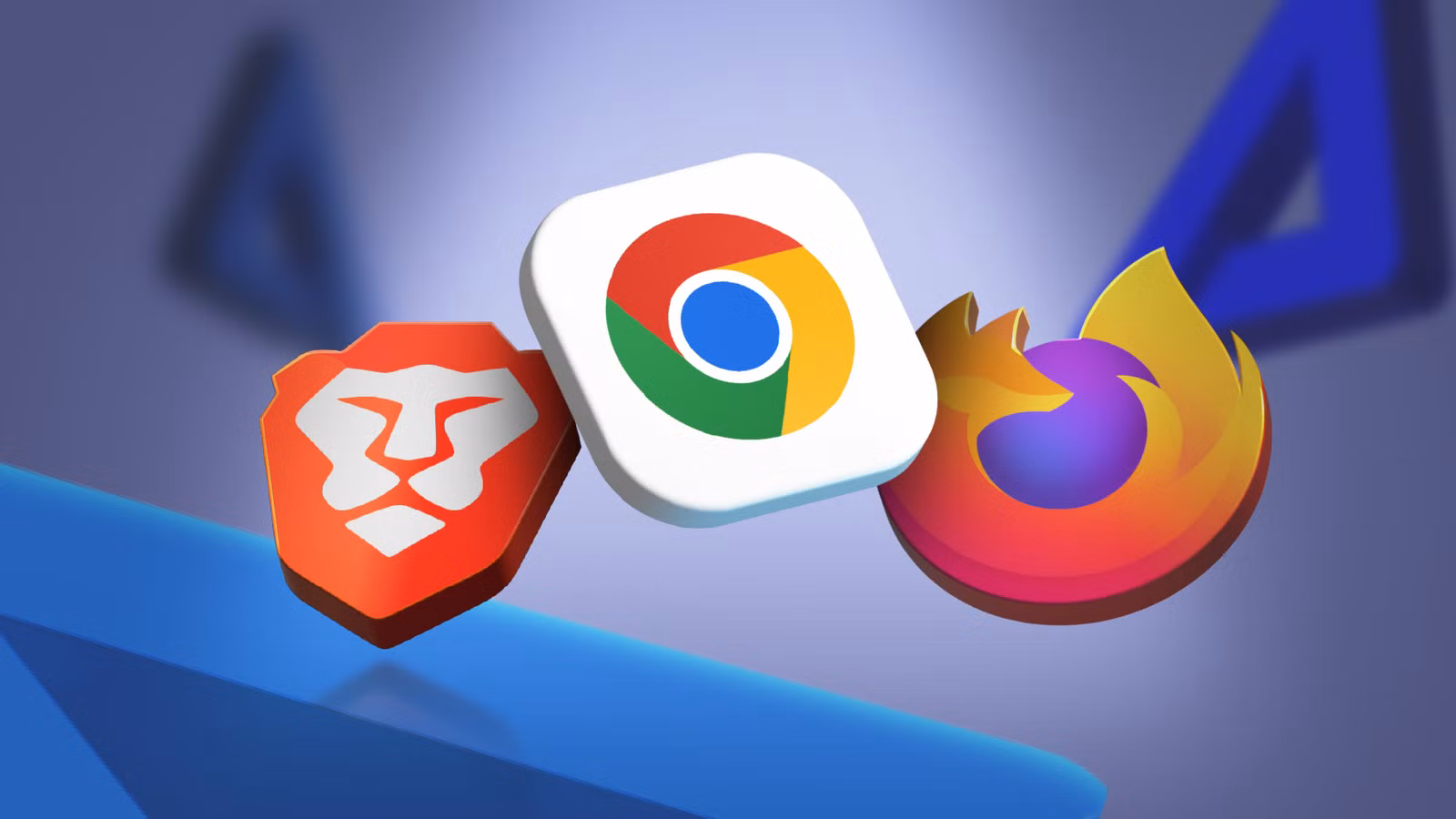chrome brave and firefox browser icons together on an abstract background png