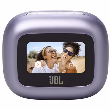 حافظة JBL Live Beam 3 على خلفية بيضاء