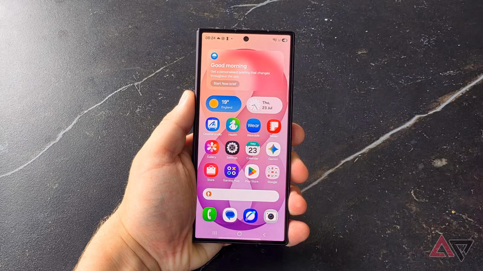 samsung galaxy z fold 8 ultra folded in hand jpg
