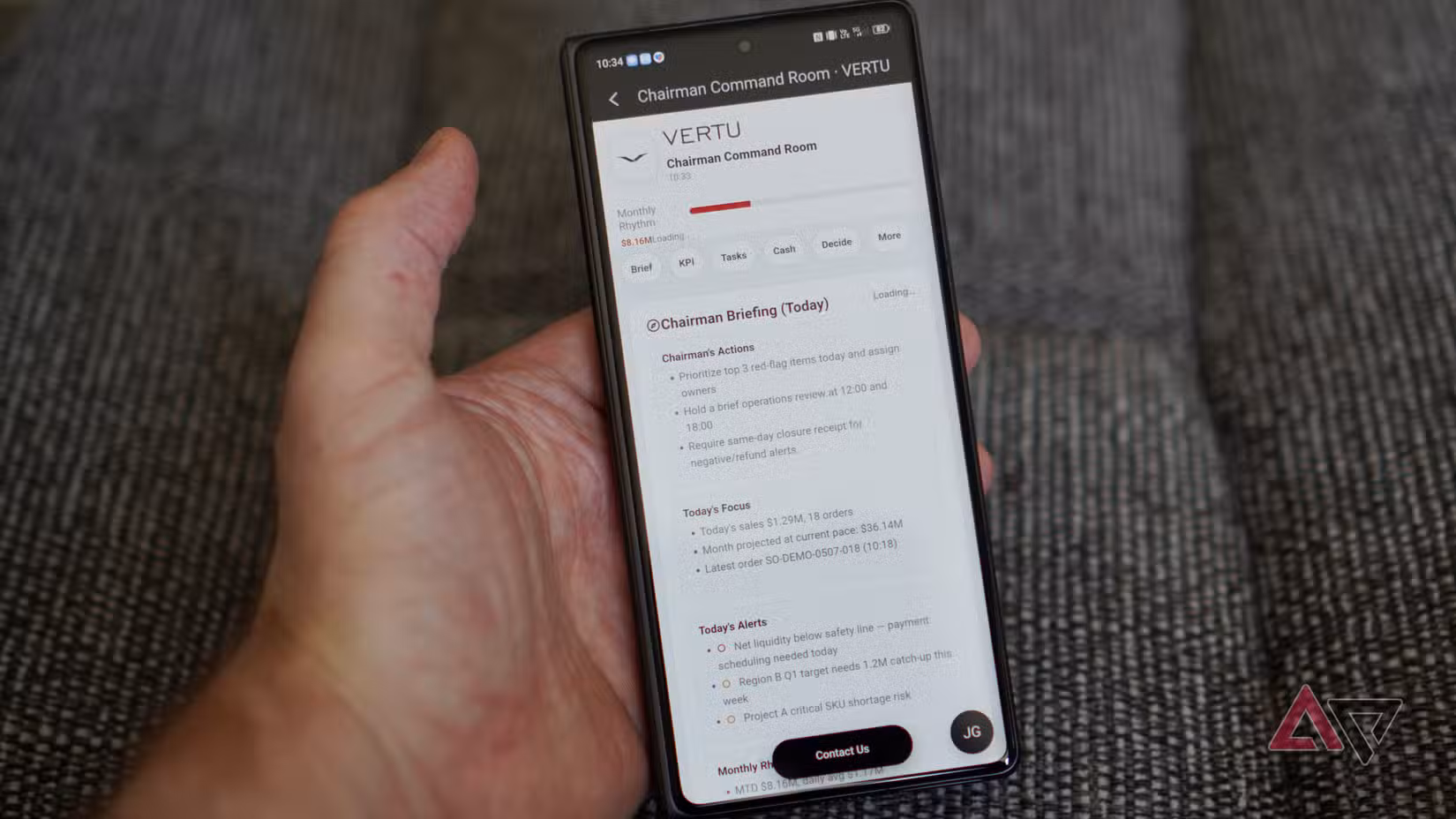 The Chairman AI on the Vertu Alphafold