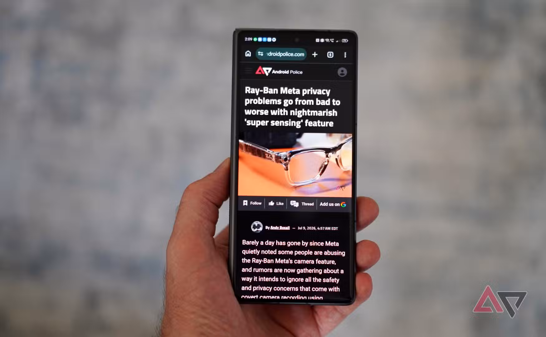 Chrome on the Vertu Alphafold