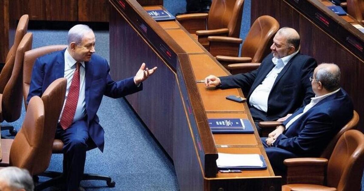 نتنياهو يهاجم منصور عباس: لن نسمح بقيام دولة فلسطينية في غزة أو الضفة