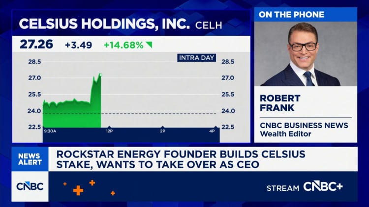 مؤسس Rockstar Energy يبني حصة درجة مئوية، ويريد تولي منصب الرئيس التنفيذي