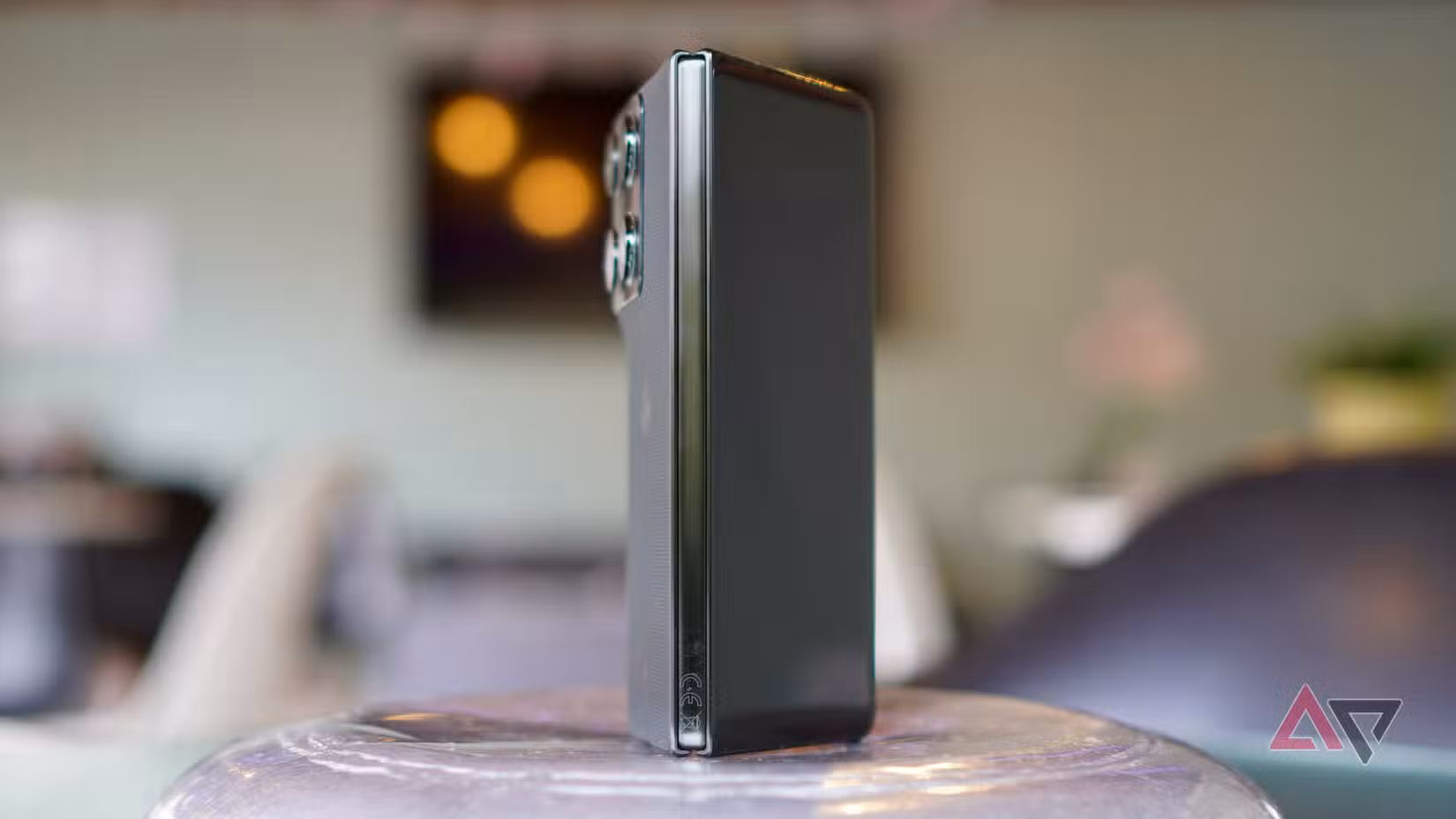 The side of the hinge on the Motorola Razr Fold