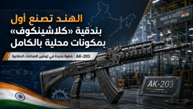 الهند تنتج أول بندقية AK-203 بمكونات محلية بالكامل