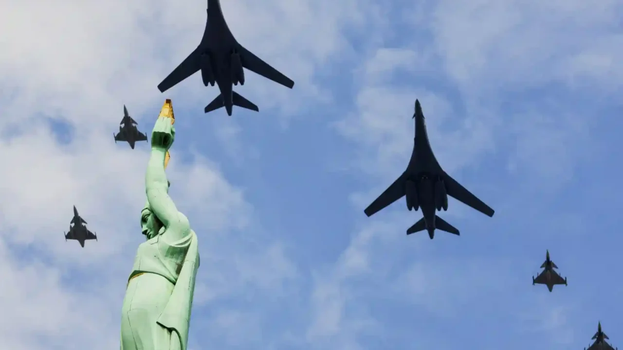 استنفار أمريكي جديد.. قاذفة B-1B تغادر قاعدة بريطانية وسط تصاعد التوتر مع إيران