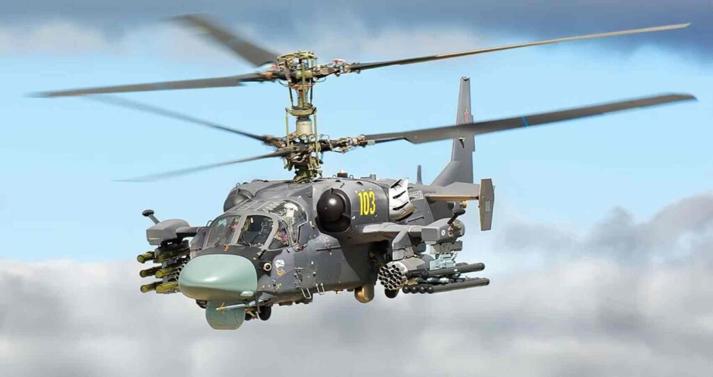 روسيا تكشف عن مروحيتها الهجومية Ka-52E في مصر بنظام «ستريليتس» لإطلاق صواريخ «إيغلا-إس» و«فيربا»