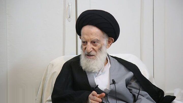 آية الله الشبيري يودع الزنجاني دار فاني