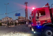 إخماد حريق داخل حفّارة في كفرتبنيت – قضاء النبطية