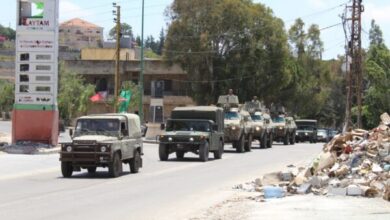 الجيش: توقيفات وضبط أسلحة حربية في مناطق عدة