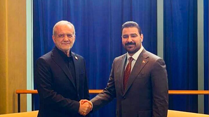 بزشكيان والزيدي يؤكدان ضرورة تسريع تنفيذ الاتفاقات والمشاريع المشتركة بين إيران والعراق