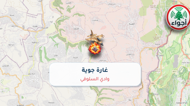 عاجل: غارة جوية في وادي السلوقي