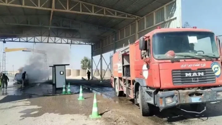 انفجار في سيارة للأمن بريف دير الزور الغربي