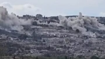 تفجيرات إسرائيلية ضخمة في المنصوري تهز صور والقرى المحيطة