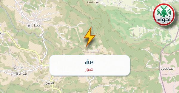 عاجل: أجواء: برق في صور