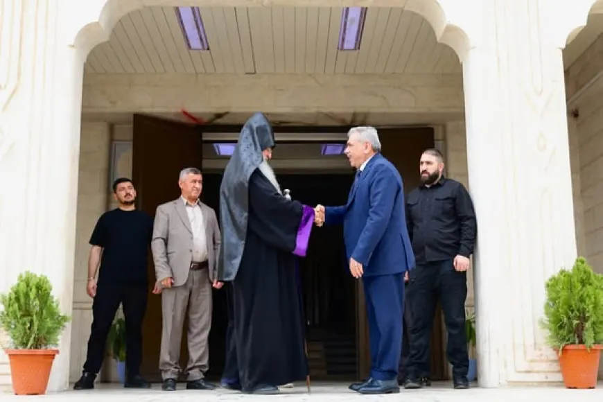 محافظ الحسكة يلتقي مطران الأرمن الأرثوذكس لأبرشية حلب وتوابعها