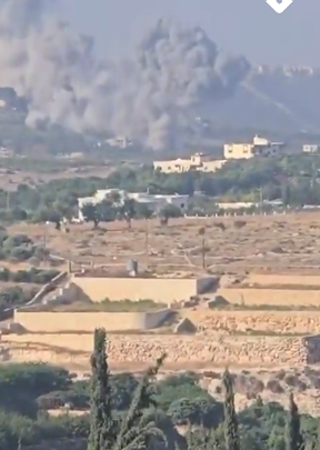 بالفيديو | غاراتان إسرائيليتان على بلدة المنصوري جنوبي لبنان