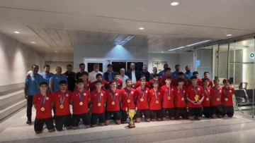 احتفاء بأبطال غرب آسيا.. استقبال حاشد لمنتخب لبنان للناشئين في بيروت
