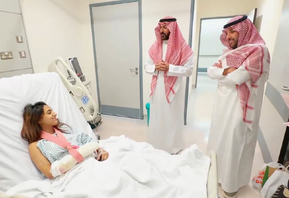 إصابة لاعبة سعودية جراء الهجمات الحوثية (صورة)