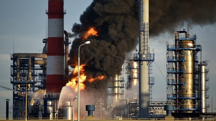 حريق يوقف العمل في مصفاة نفط بولاية فالكون الفنزويلية