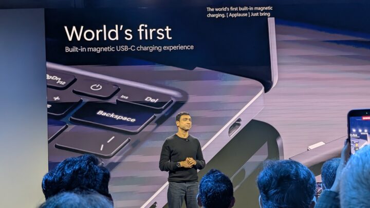 من المؤكد أن شركة Microsoft فخورة بشاحن الكمبيوتر المحمول USB-C Surface المغناطيسي الذي ينتظر الحصول على براءة اختراع