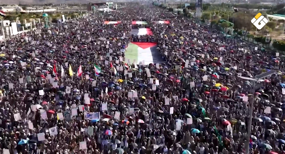 تقرير مصور | مليونية اليمن تجدد التمسك بفلسطين وترفض العدوان والحصار السعودي