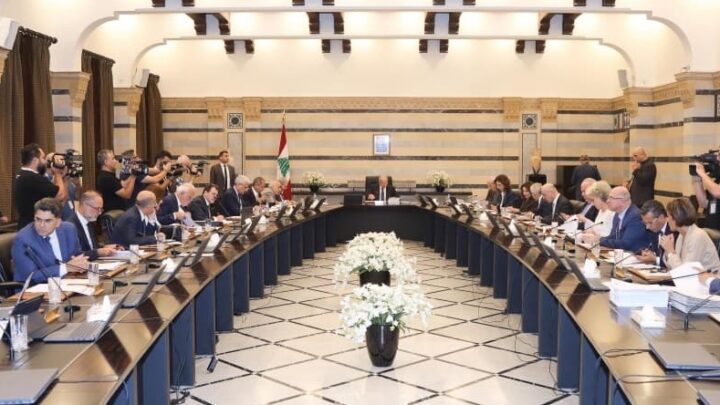 انعقاد جلسة لمجلس الوزراء في السرايا