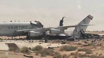 لقطات جديدة توثق حجم الدمار الذي لحق بقاعدة “بويرينغ” الأمريكية في الكويت جراء الضربات الإيرانية
