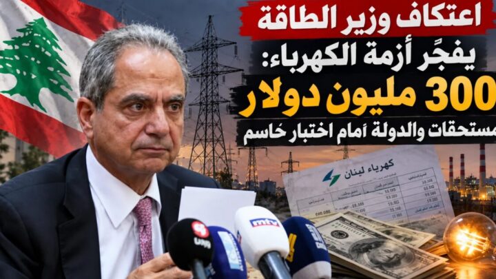 اعتكاف وزير الطاقة يفجّر أزمة الكهرباء: 300 مليون دولار مستحقات والدولة أمام اختبار حاسم