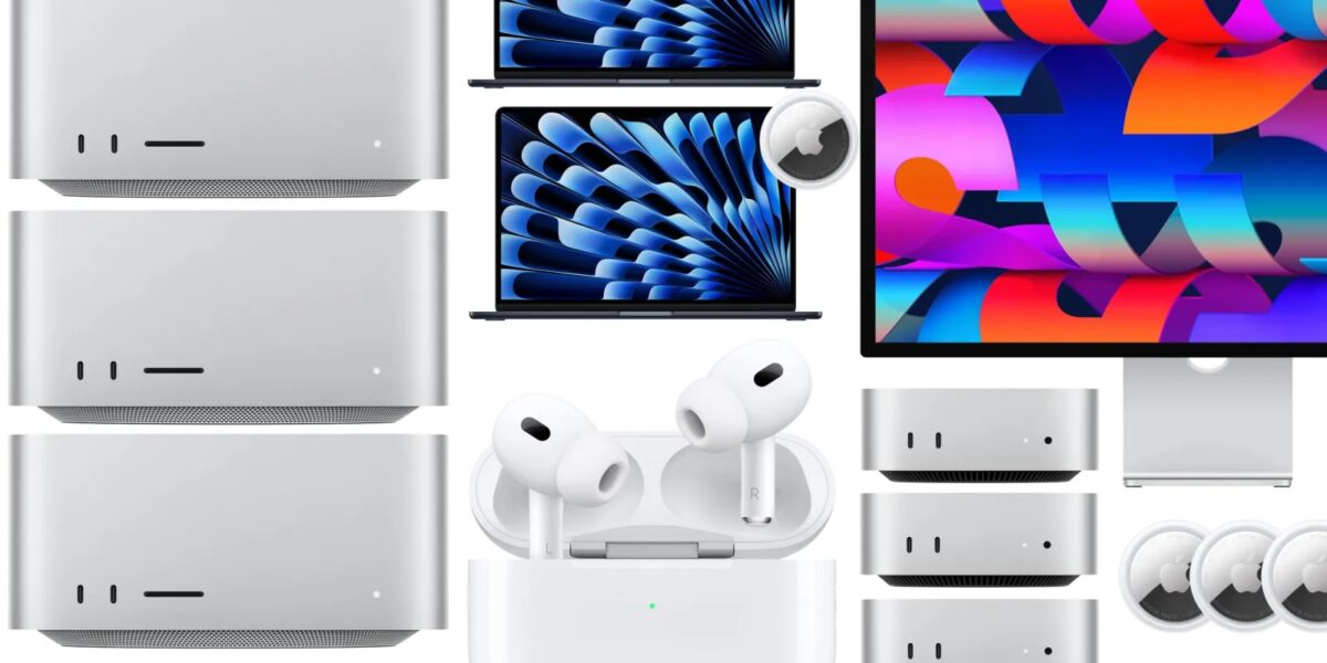 العروض: M5 Max Mac Studio، MacBook Air، Studio Display، المزيد