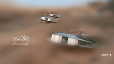 “حديد”.. مشاهد من إطلاق “المقاومة الإسلامية في العراق” طيرانا مسيرا باتجاه قواعد أمريكية ()