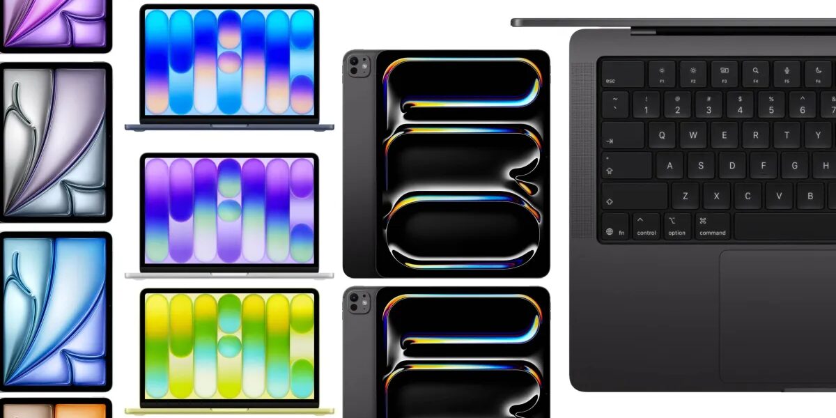 MacBook Pro وAir وNeo وiPad Air وiPad Pro والمزيد
