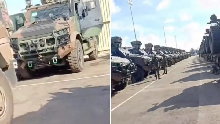 رصد عشرات المركبات المدرعة التركية من طراز أمازون في ليبيا