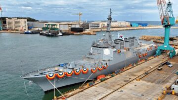 HD HHI تطلق مدمرة KDX-III Batch-II الثالثة لبحرية جمهورية كوريا